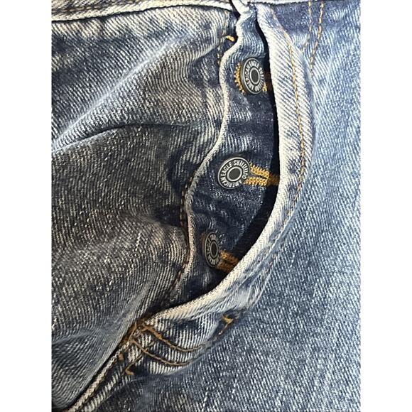 American Eagle Button Fly Straight Leg Jeans Womens 10 Medium Wash Denim USA - Picture 5 of 15